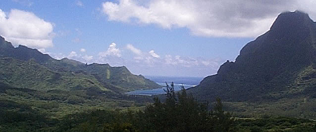 Oponohu Bay and Mt. Rotui