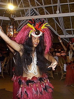 A native Polynesian dancer