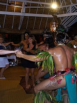 A native Polynesian dancer