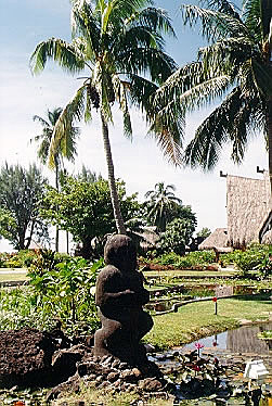 Tike God in the garden